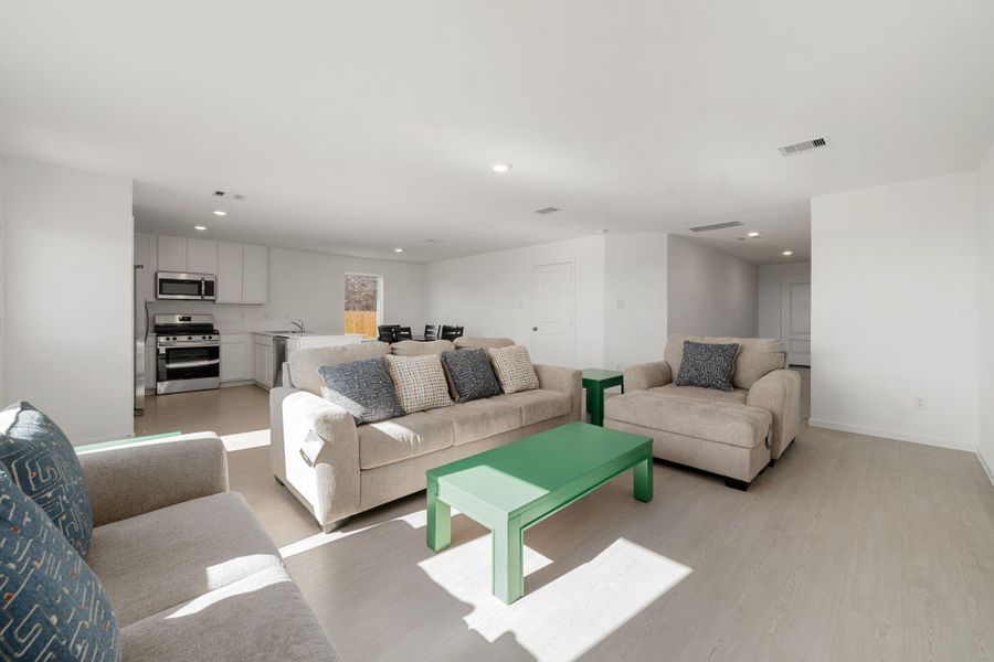 Furnished interior view inside a new home in Emberly: Cottage Collection, Beasley (Image 17).