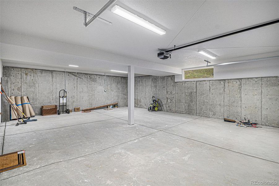 Extra long 2 car garage