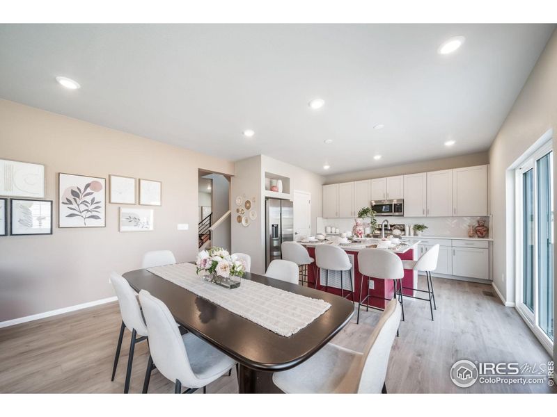 Furnished interior view inside a new home in Thompson River Ranch, Johnstown (Image 5).