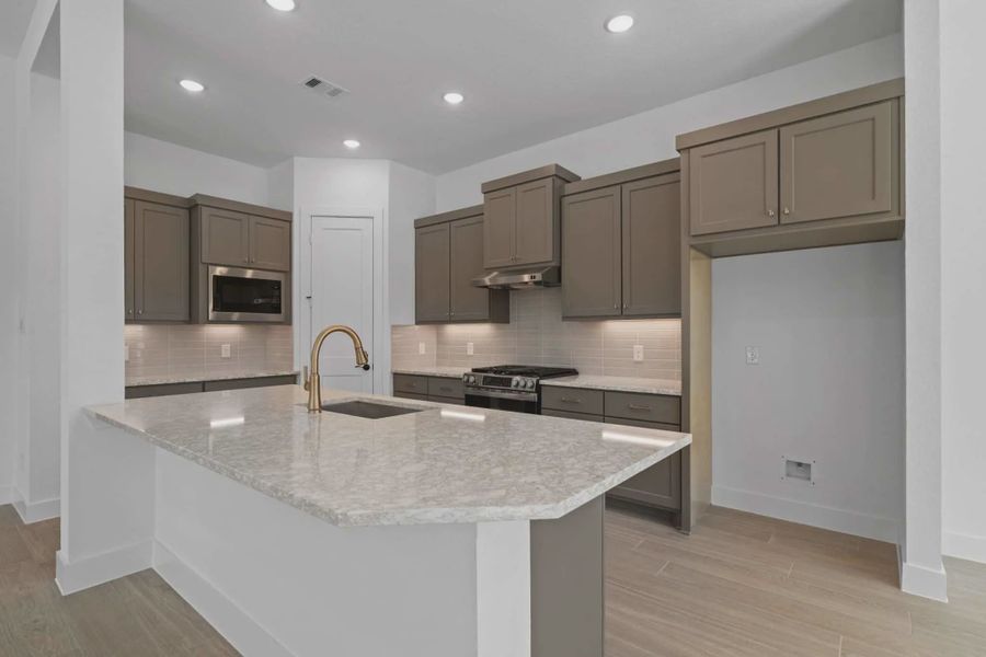 Furnished interior view inside a new home in The Woodlands Hills, Willis (Image 3).