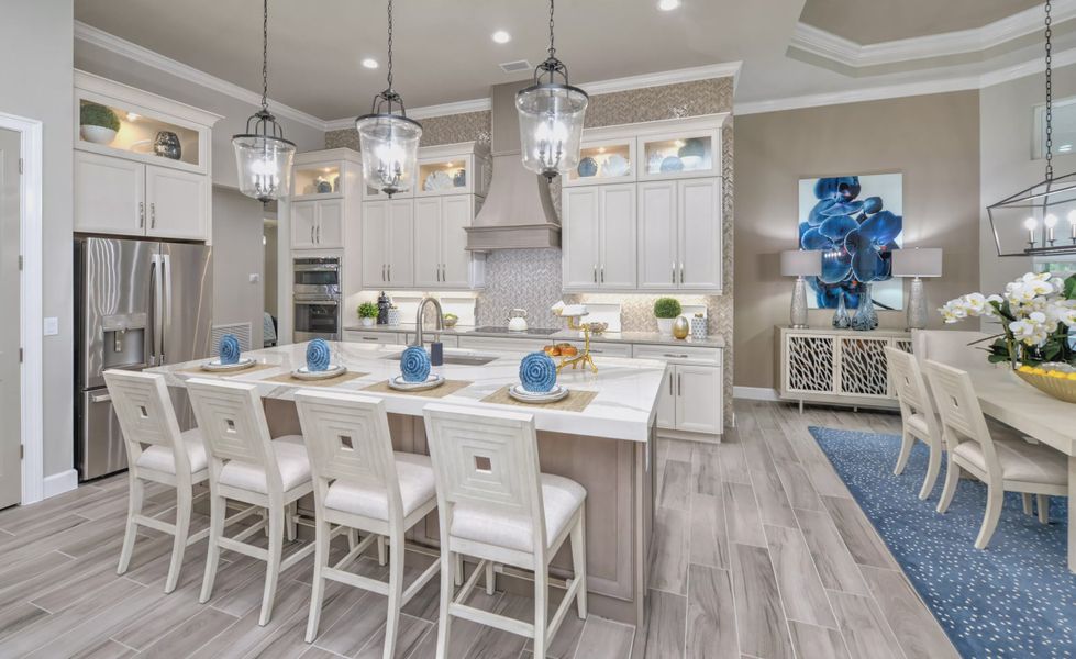 Furnished interior view inside a new home in The Reserve at Plantation Bay, Bunnell (Image 12). Furnished interior view inside a new home in The Reserve at Plantation Bay, Bunnell (Image 12).