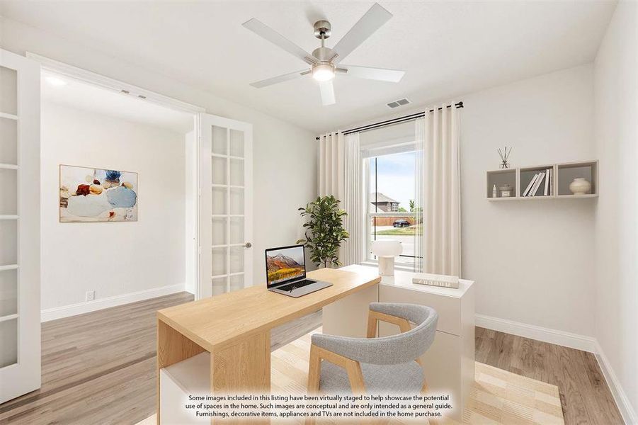 Furnished interior view inside a new home in Hayes Crossing, Midlothian (Image 16).