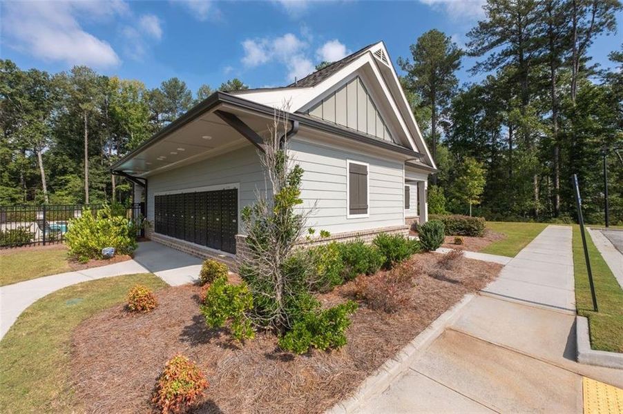 Front exterior of a new home in , Lawrenceville, GA, highlighting curb appeal (Image 23).