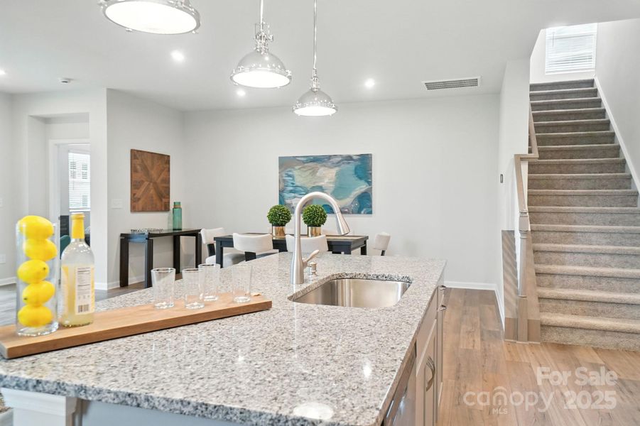 Furnished interior view inside a new home in Waxhaw Landing, Monroe (Image 7).