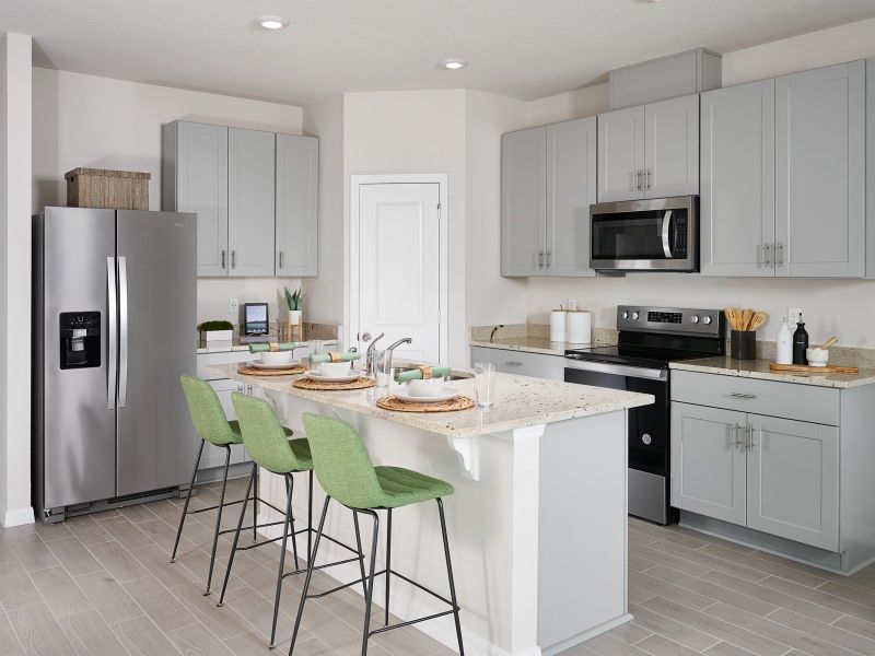 Furnished interior view inside a new home in Meritage Homes at Central Park, Port St. Lucie (Image 4).