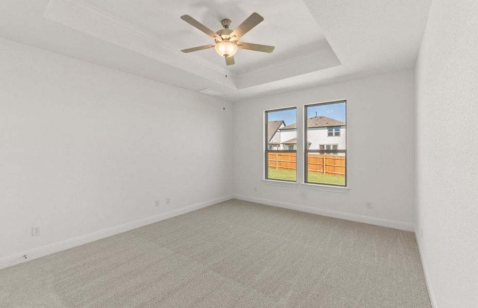 Spacious, unfurnished interior of a new home in Saddleback at Santa Rita Ranch, Liberty Hill (Image 26). Spacious, unfurnished interior of a new home in Saddleback at Santa Rita Ranch, Liberty Hill (Image 26).