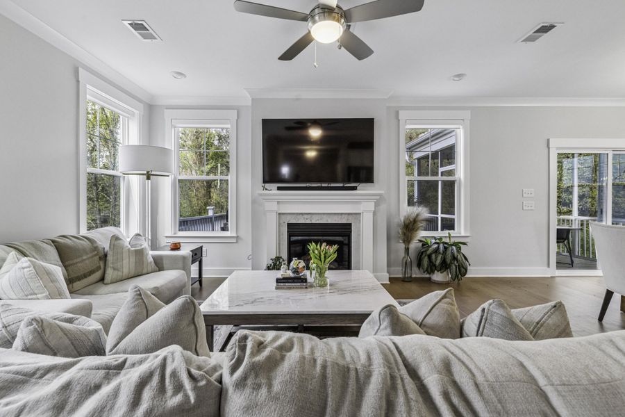 Furnished interior view inside a new home in , Charleston (Image 13). Furnished interior view inside a new home in , Charleston (Image 13).