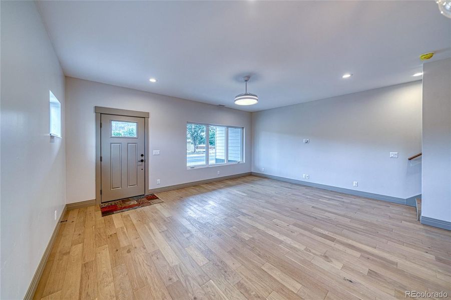 Living room and dining areas.