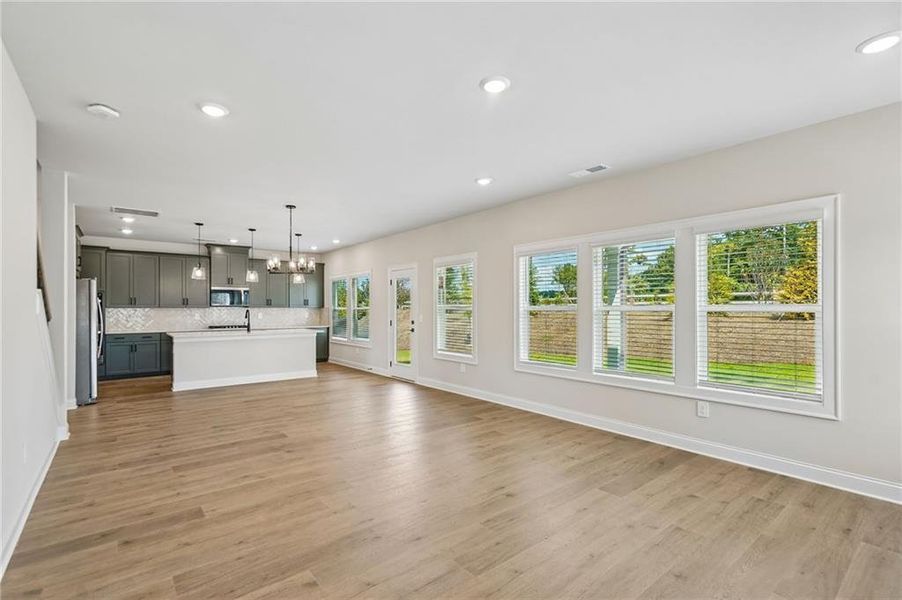 Spacious, unfurnished interior of a new home in Vines at Mill Creek - Estate Series, Braselton (Image 29). Spacious, unfurnished interior of a new home in Vines at Mill Creek - Estate Series, Braselton (Image 29).