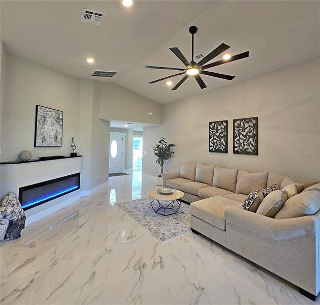 Furnished interior view inside a new home in , Sebring (Image 6).