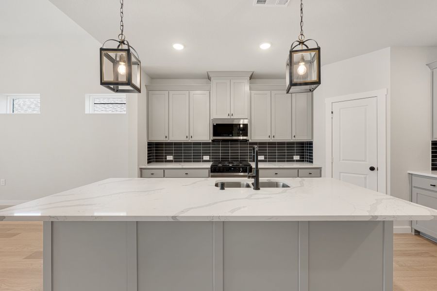 Furnished interior view inside a new home in Willow Grove Single-Family Homes, Melissa (Image 10).