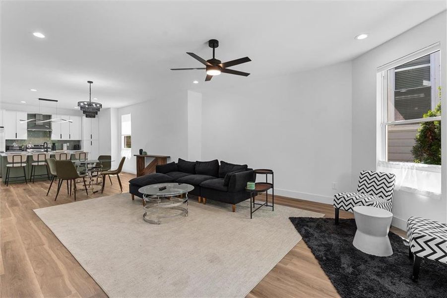 Furnished interior view inside a new home in , Atlanta (Image 15).