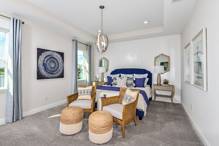 Furnished interior view inside a new home in Estates at Lake Jesup, Sanford (Image 5). Furnished interior view inside a new home in Estates at Lake Jesup, Sanford (Image 5).