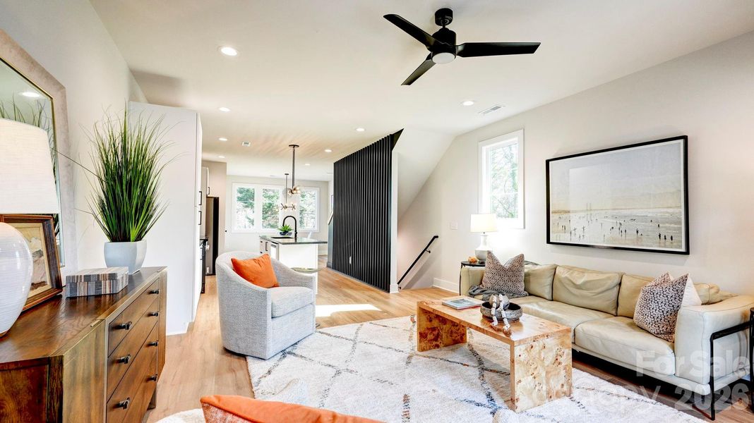 Furnished interior view inside a new home in , Charlotte (Image 9). Furnished interior view inside a new home in , Charlotte (Image 9).