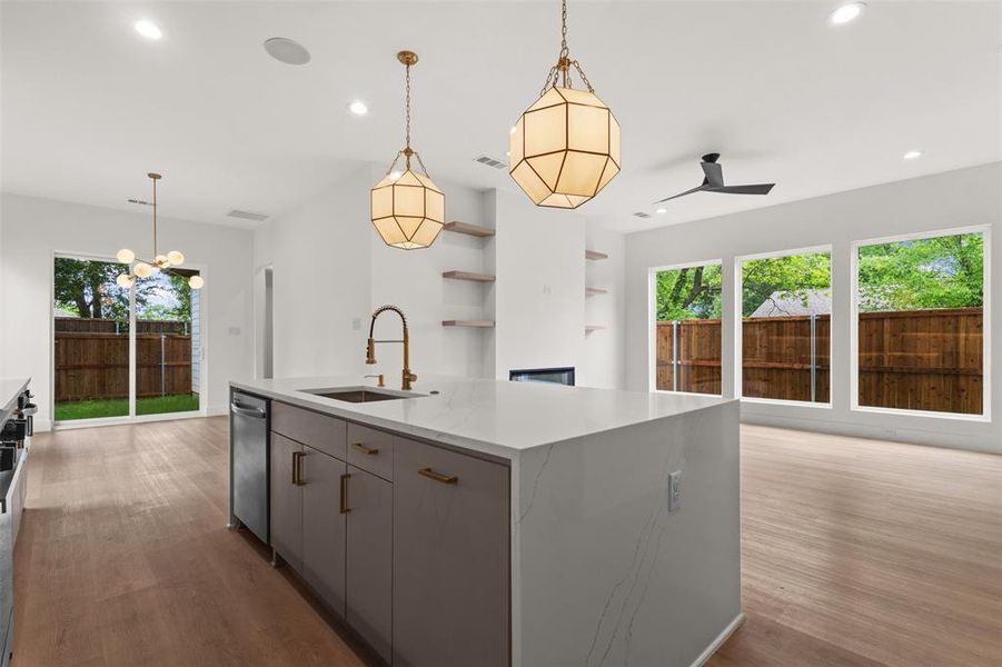Furnished interior view inside a new home in , Dallas (Image 9).