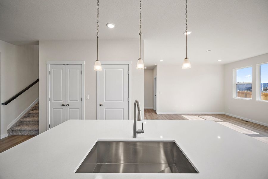 Furnished interior view inside a new home in Ridge at Lorson Ranch, Colorado Springs (Image 9). Furnished interior view inside a new home in Ridge at Lorson Ranch, Colorado Springs (Image 9).