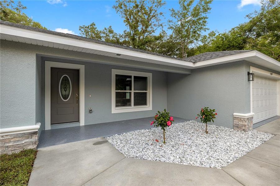 Exterior details and patio area of a home in , Summerfield (Image 18). Exterior details and patio area of a home in , Summerfield (Image 18).