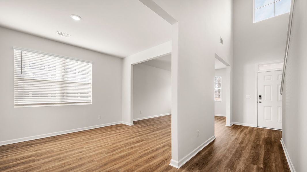 Representative unfurnished interior of a home built from the Packard by D.R. Horton in Oakchase at Hampton, Hampton (Image 9).