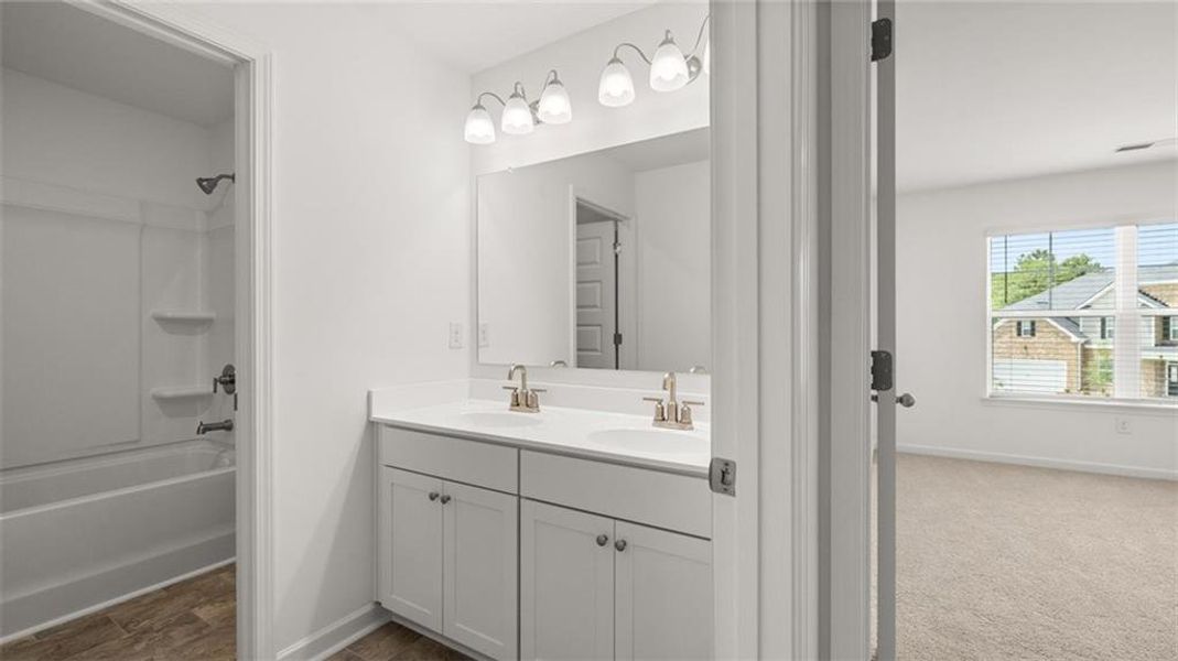 Furnished interior view inside a new home in Heritage Pointe, Senoia (Image 5).