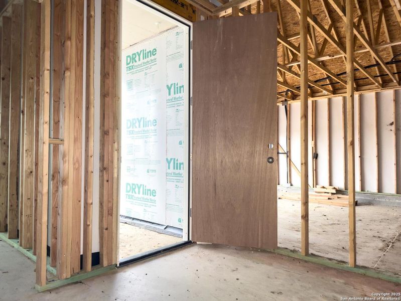 In-progress construction of a new home in Cordova Trails, Seguin, TX (Image 16).