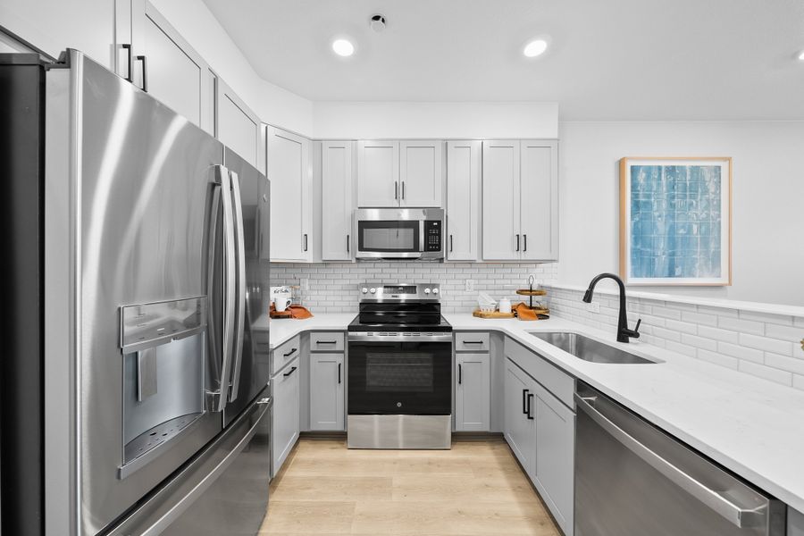 Representative furnished interior of a home built from the Backcountry by Taylor Morrison in Trailstone Townhomes - The Westerly Collection, Arvada (Image 11).