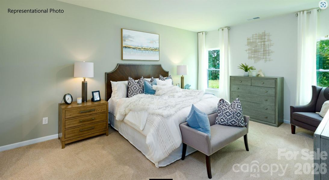 Furnished interior view inside a new home in Brinkley Ridge, Kings Mountain (Image 13).