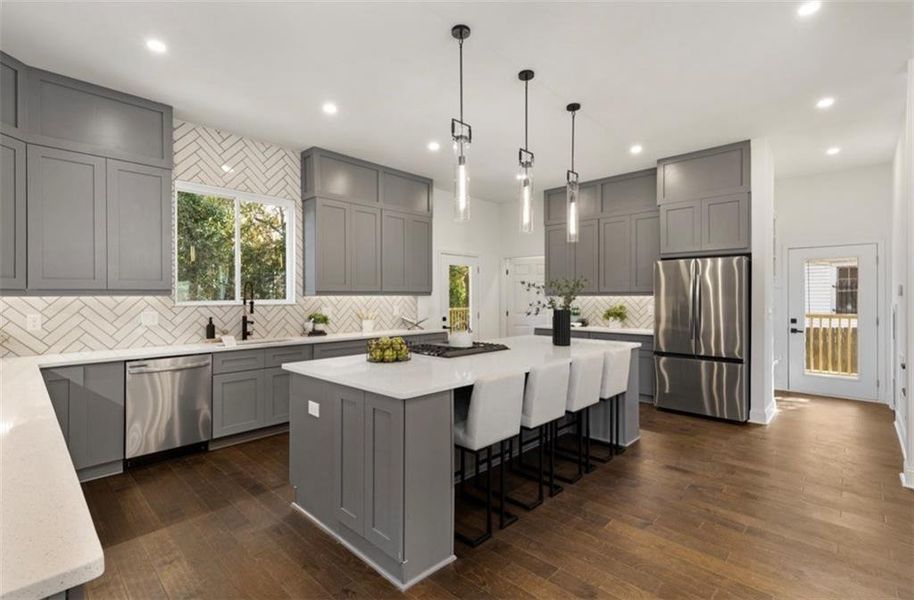 Furnished interior view inside a new home in , Atlanta (Image 29).