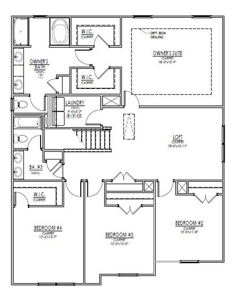 A versatile floor plan offers a spacious owner's s A versatile floor plan offers a spacious owner's s