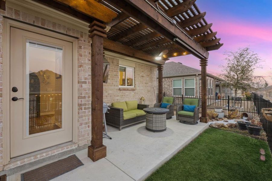 Exterior details and patio area of a home in , McKinney (Image 23).