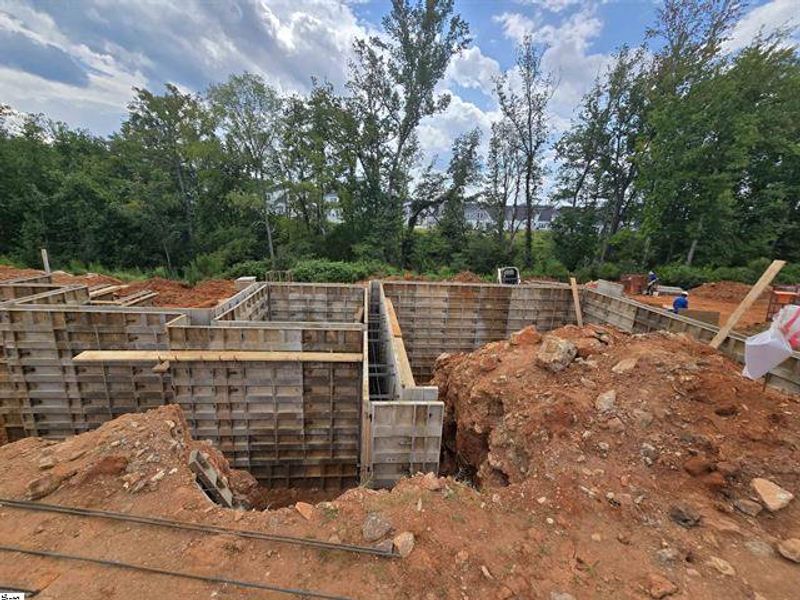 In-progress construction of a new home in Hidden Lake Estates, Greenville, SC (Image 21).