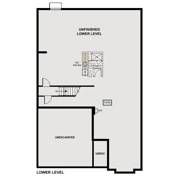 2D floor plan layout of this home in Legacy at Kime Ranch, Parker, CO (Image 4).