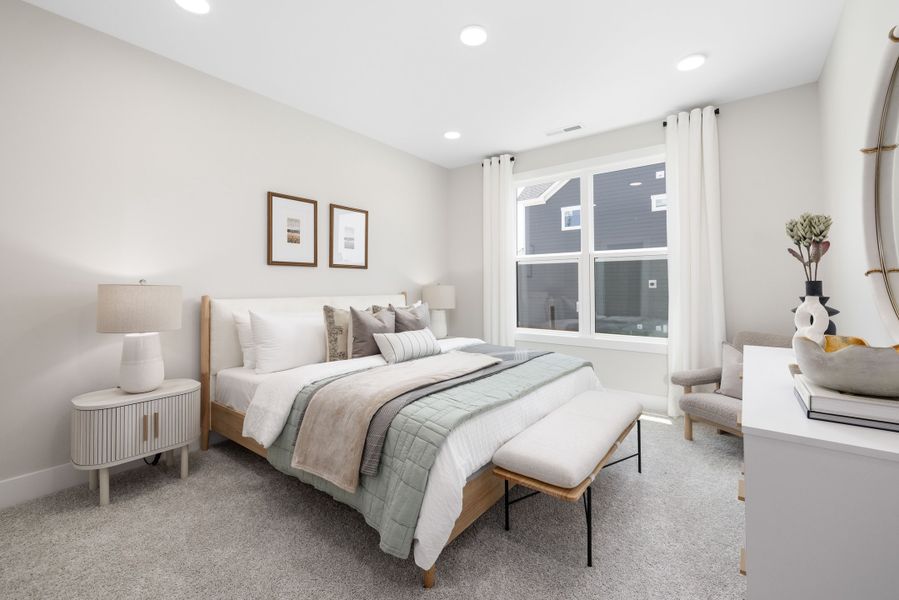 Representative furnished interior of a home built from the Timothy 2 Story by Baker Residential in Atwater Station - Village Collection, Fuquay Varina (Image 19).