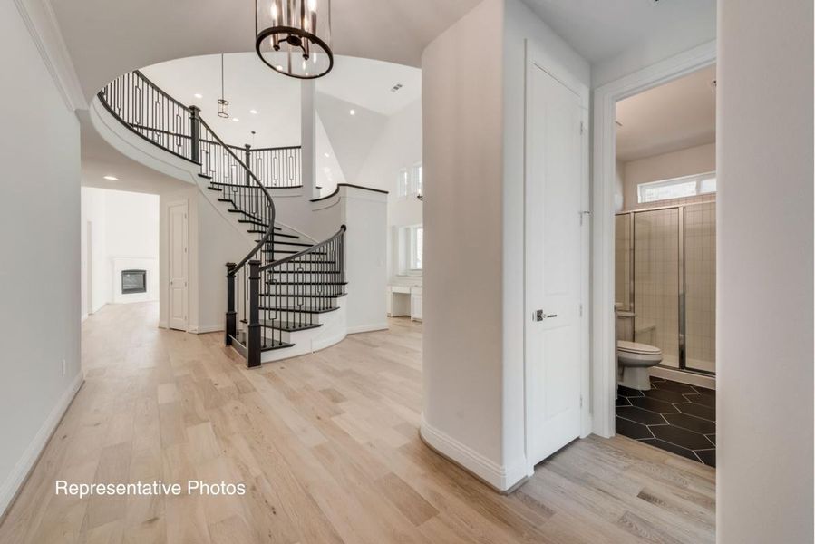 Representative unfurnished interior of a home built from the Grand Tour by Grand Homes in Providence Cove, McKinney (Image 11).