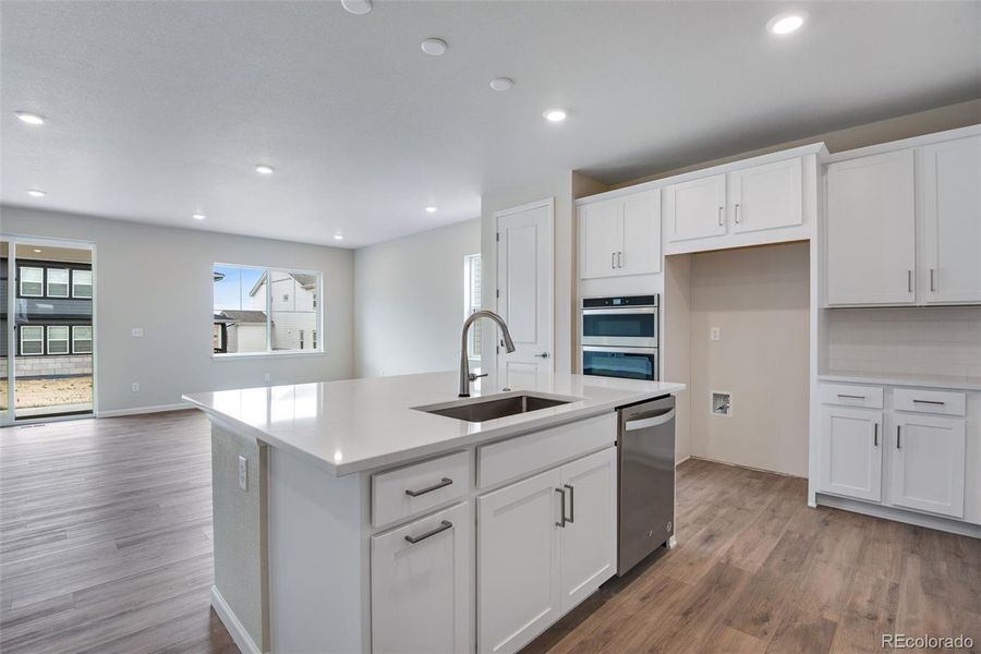 Furnished interior view inside a new home in Ensemble at The Aurora Highlands, Aurora (Image 12).