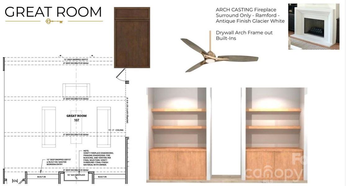 Sample of building materials used in homes in Bella Ridge, Fort Mill (Image 27).