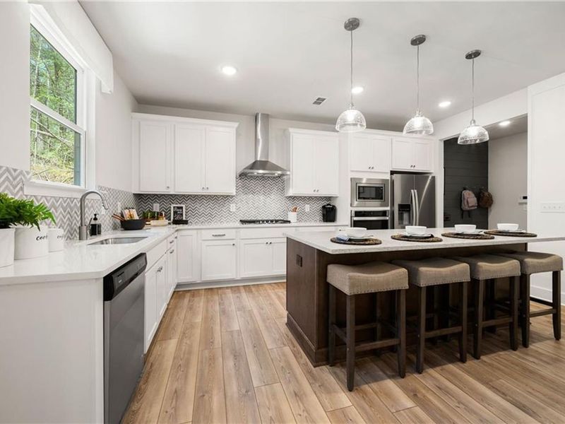 Furnished interior view inside a new home in Riverwood, Dallas (Image 10).