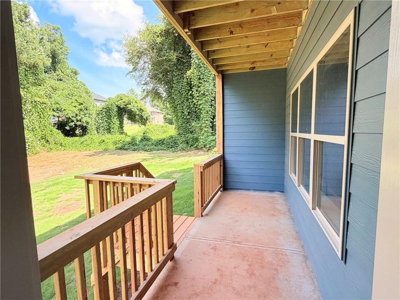 Exterior details and patio area of a home in Magnolia Villas, Cornelia (Image 4).