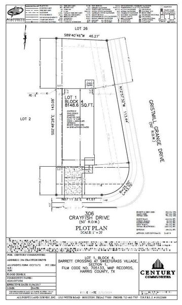 2D floor plan layout of this home in Riverwood Ranch, Angleton, TX (Image 2).