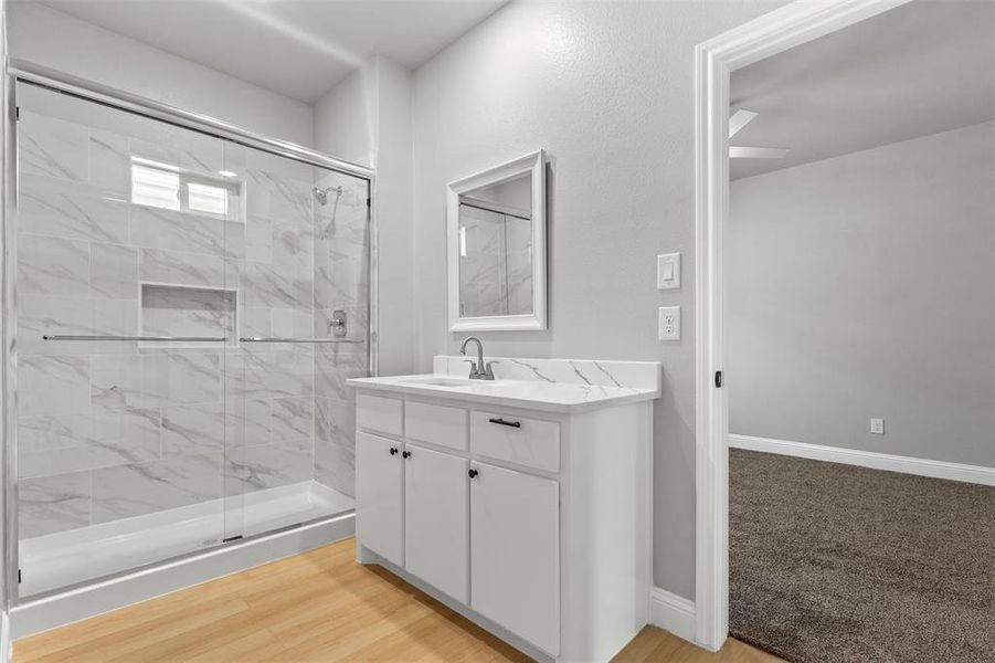 Bathroom Jack & Jill with access to bedroom #3 & #4