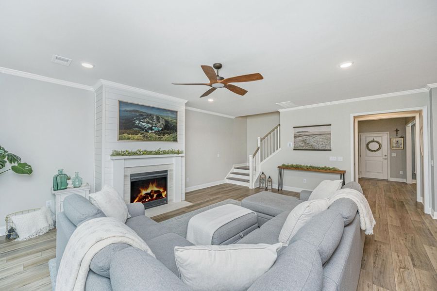 Furnished interior view inside a new home in Sea Island Preserve, Johns Island (Image 16).