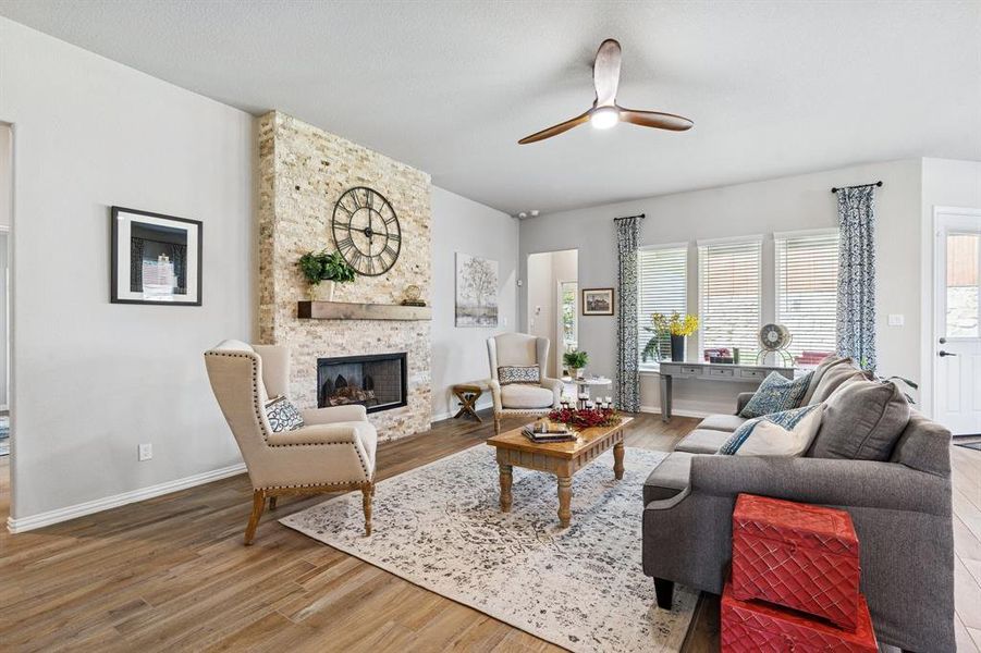 Furnished interior view inside a new home in , Weatherford (Image 5).