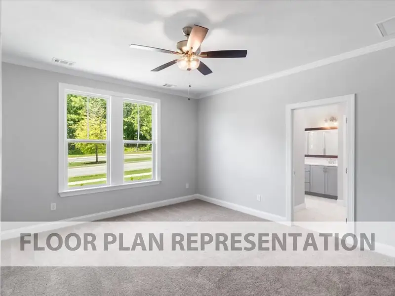 Robin Plan Primary Bedroom | Ivey Homes