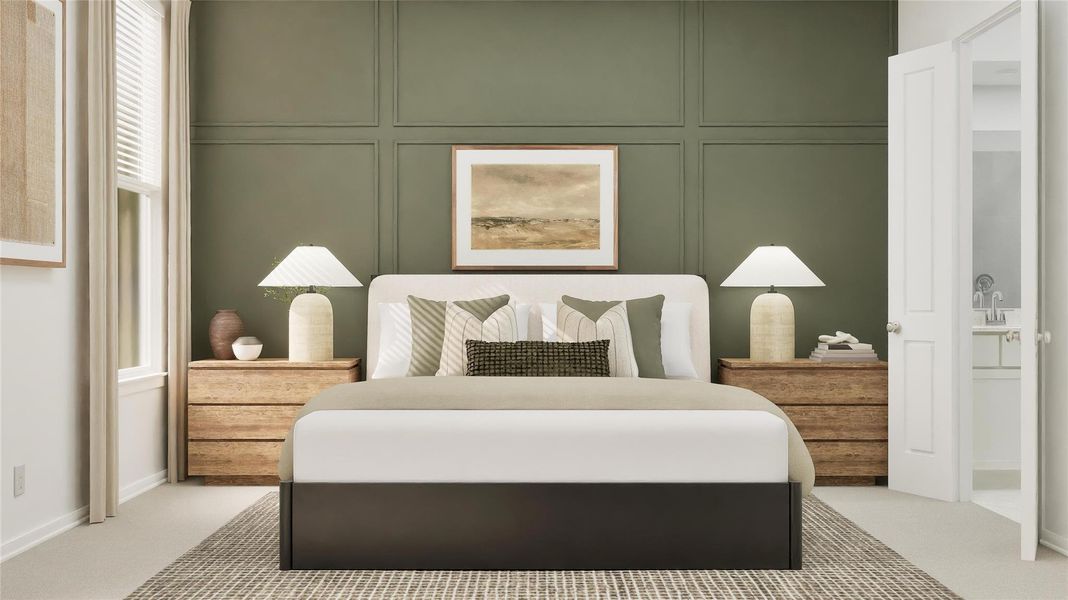 Furnished interior view inside a new home in Anniston, Katy (Image 25).