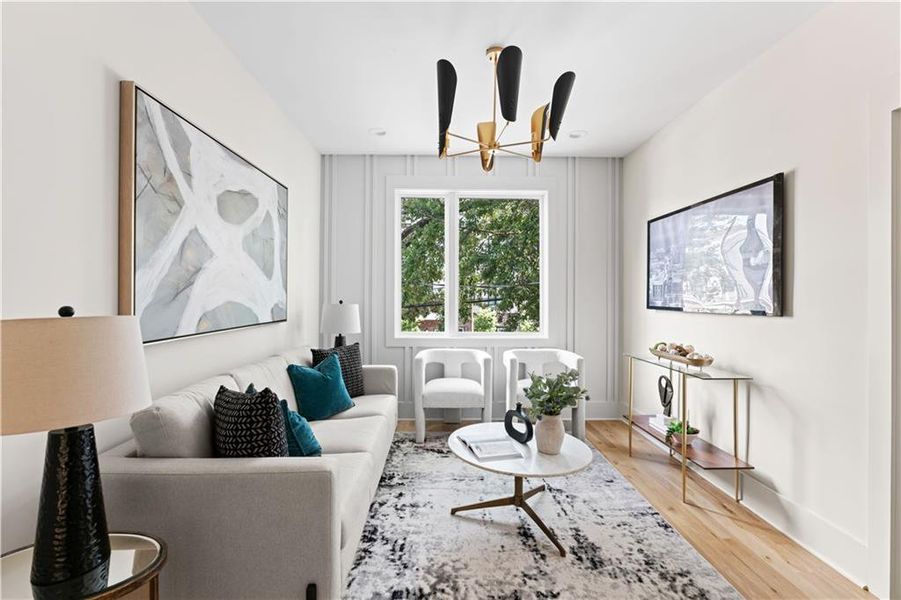 Furnished interior view inside a new home in , Atlanta (Image 4).