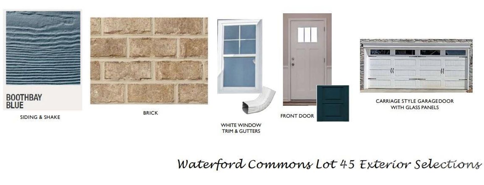 Visual representation of design selections