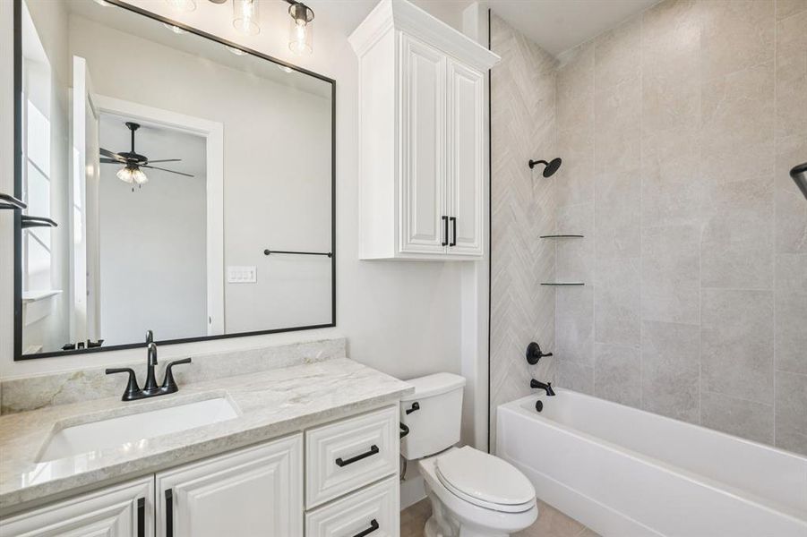 Furnished interior view inside a new home in , Aledo (Image 10).