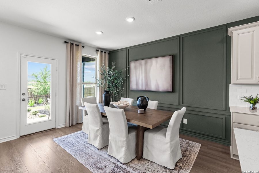 Furnished interior view inside a new home in Nopal Valley, San Antonio (Image 9).