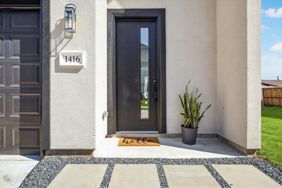 A welcoming entrance to this beautiful new construction home.