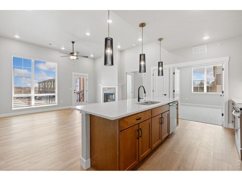 Furnished interior view inside a new home in Northfield at Old Town - Vista Collection, Fort Collins (Image 5).