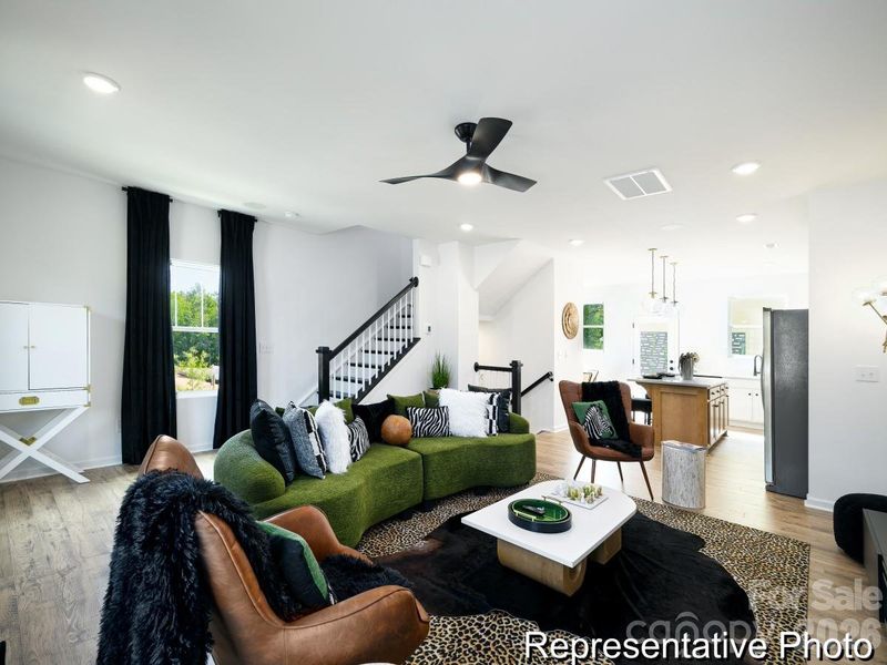 Furnished interior view inside a new home in , Charlotte (Image 14).